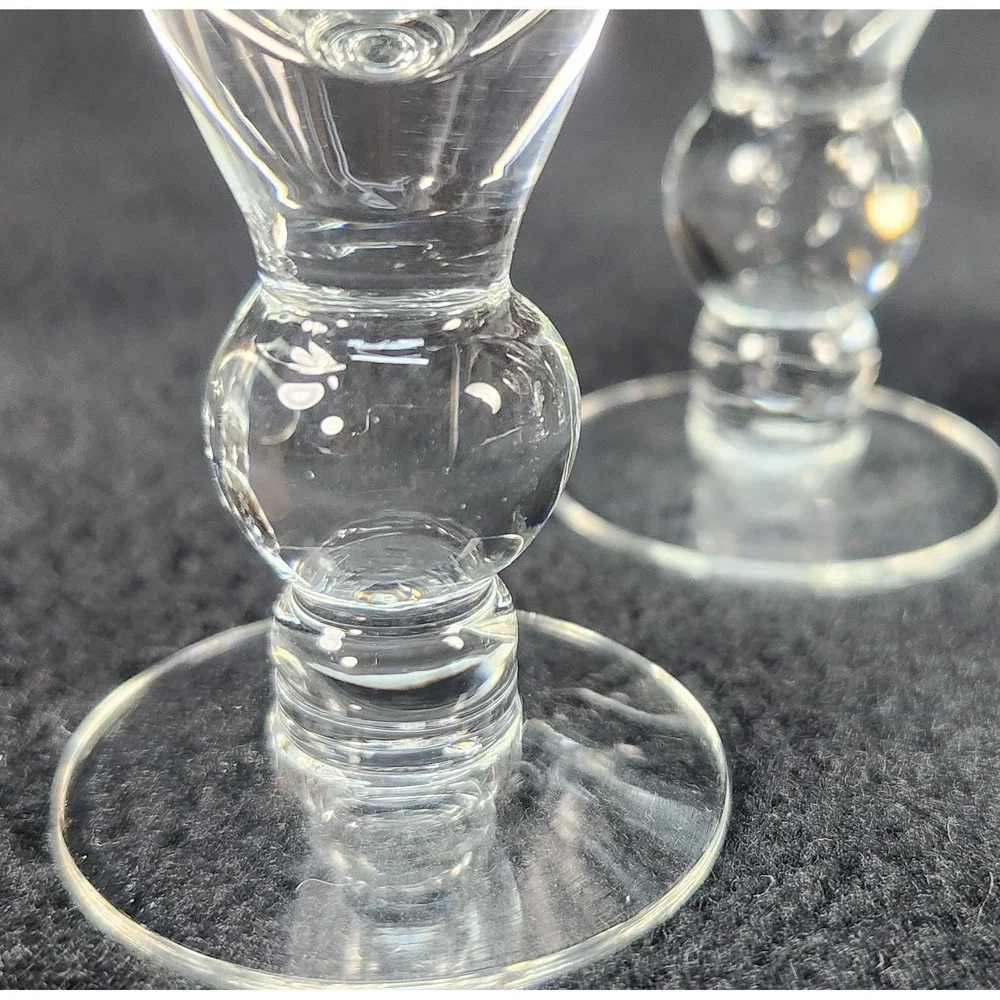 1940s Bryce Autumn Leaf Etched Aperitif / Cordial Glasses Set Of  4